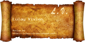 Lulay Vivien névjegykártya